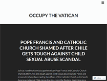 Tablet Screenshot of occupythevatican.com